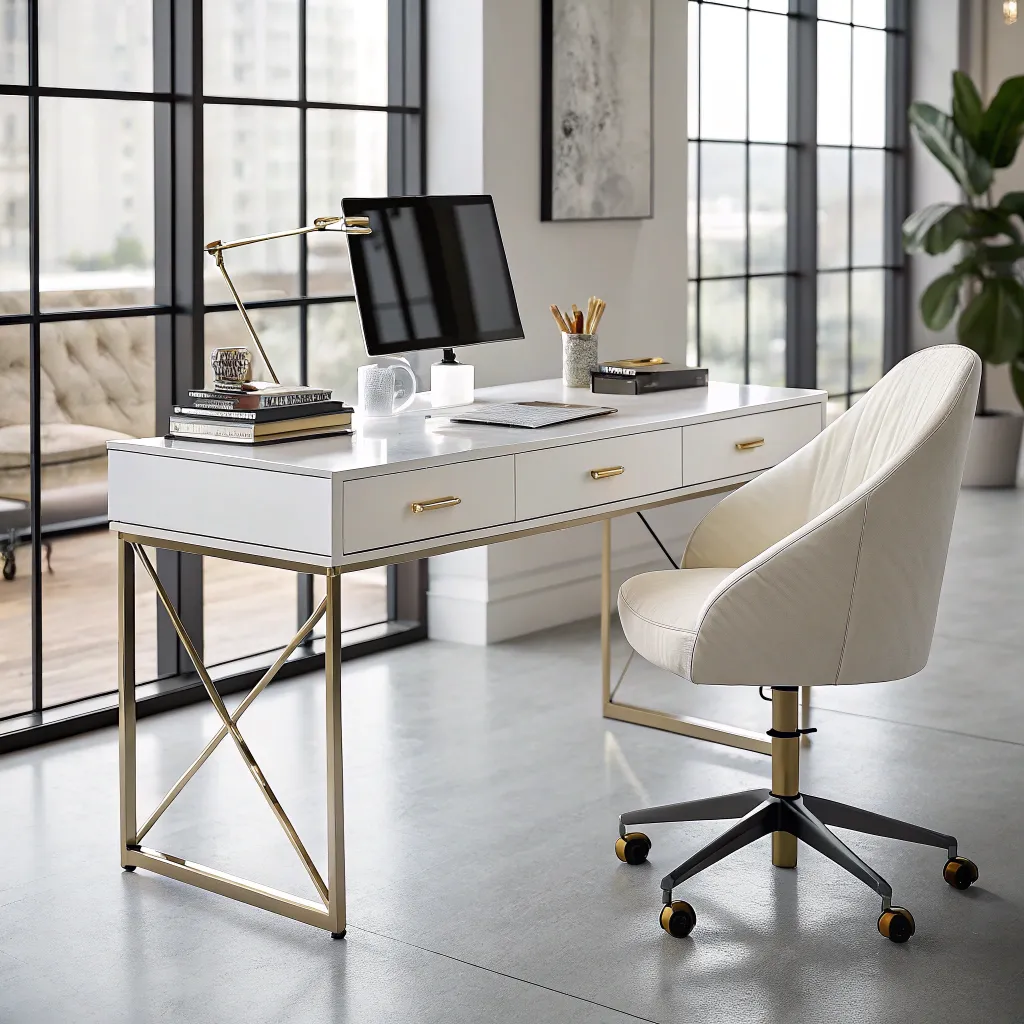 Contemporary desk for a stylish office setup